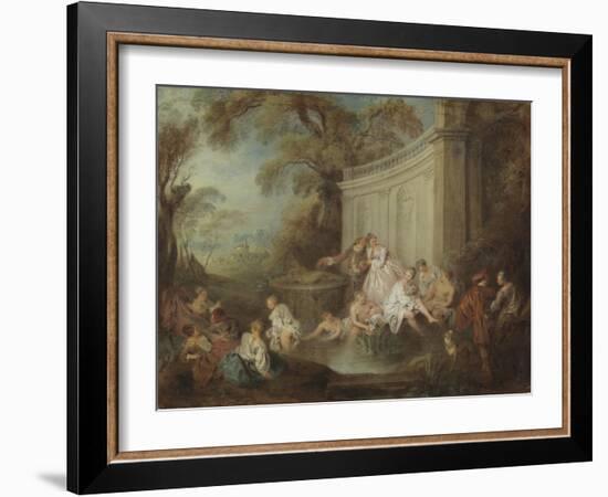 Bathers in a Park-Jean-Baptiste Joseph Pater-Framed Giclee Print