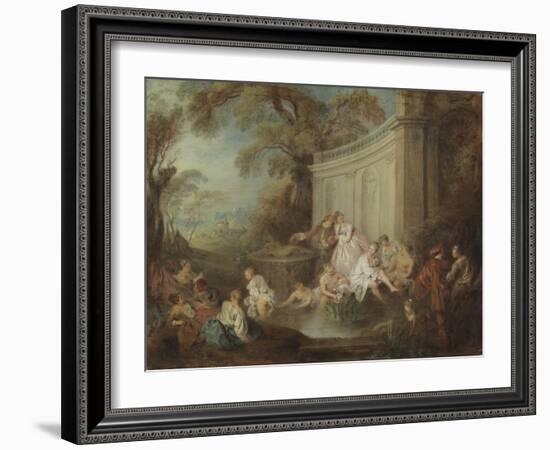 Bathers in a Park-Jean-Baptiste Joseph Pater-Framed Giclee Print