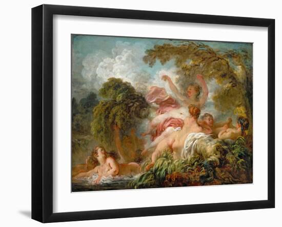 Bathers (Les Baigneuse)-Jean-Honoré Fragonard-Framed Giclee Print