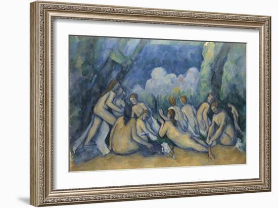 Bathers (Les Grandes Baigneuse), 1894-1905-Paul Cézanne-Framed Giclee Print