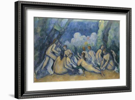 Bathers (Les Grandes Baigneuse), 1894-1905-Paul Cézanne-Framed Giclee Print