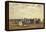 Bathers on the Beach at Trouville-Eug?ne Boudin-Framed Premier Image Canvas