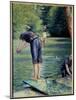 Bathers. Painting by Gustave Caillebotte (1848-1894), 1878. Oil on Canvas. Dim: 1,10 X 1,55M Privat-Gustave Caillebotte-Mounted Giclee Print