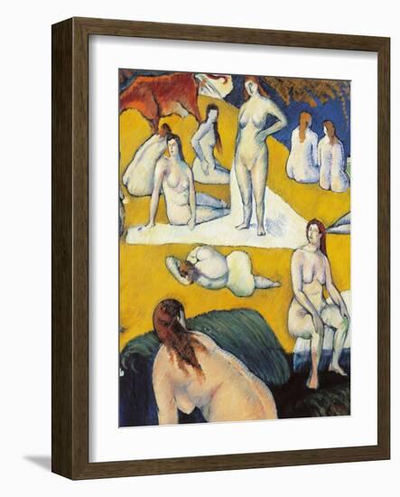 Bathers with Red Cow-Emile Bernard-Framed Giclee Print