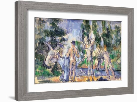 Bathers-Paul Cézanne-Framed Giclee Print