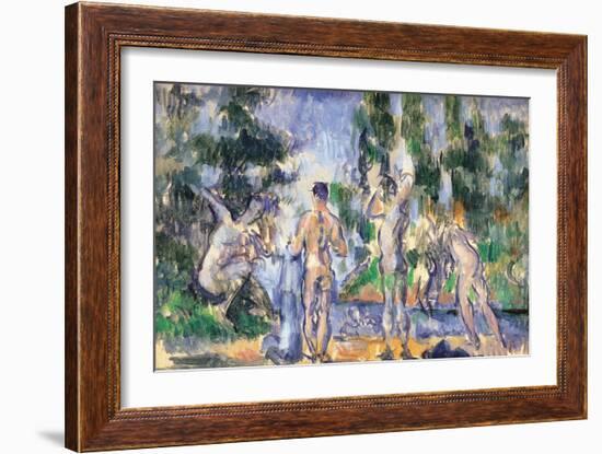 Bathers-Paul Cézanne-Framed Giclee Print