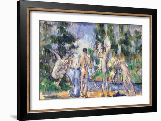 Bathers-Paul Cézanne-Framed Giclee Print