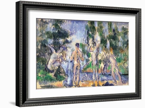 Bathers-Paul Cézanne-Framed Giclee Print