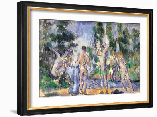 Bathers-Paul Cézanne-Framed Giclee Print