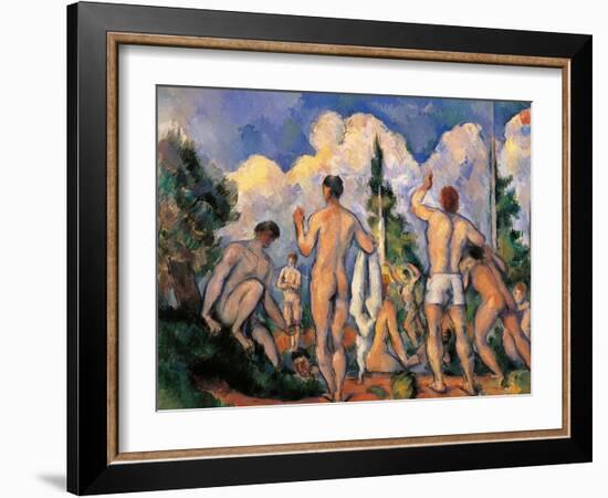 Bathers-Paul Cézanne-Framed Giclee Print