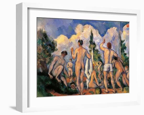 Bathers-Paul Cézanne-Framed Giclee Print