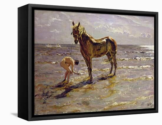 Bathing a Horse, 1905-Valentin Aleksandrovich Serov-Framed Premier Image Canvas