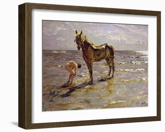 Bathing a Horse, 1905-Valentin Aleksandrovich Serov-Framed Giclee Print