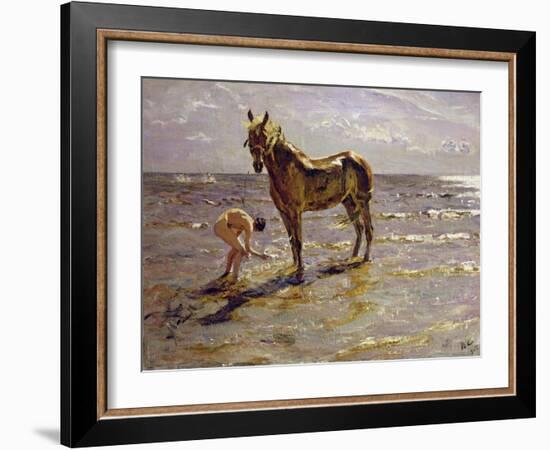 Bathing a Horse, 1905-Valentin Aleksandrovich Serov-Framed Giclee Print