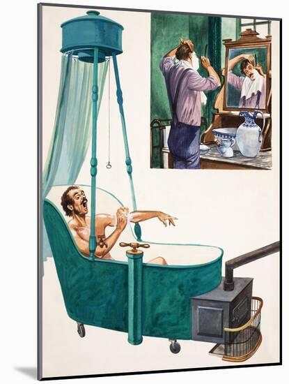 Bathing and Shaving-Peter Jackson-Mounted Giclee Print