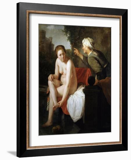 Bathing Bathsheba, 17th Century-Govaert Flinck-Framed Giclee Print