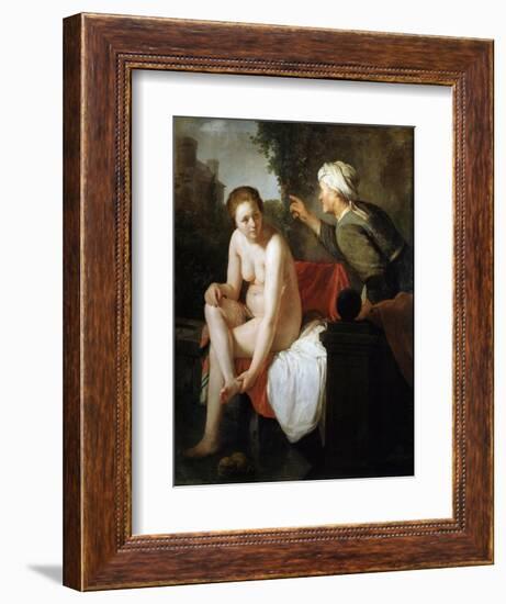 Bathing Bathsheba, 17th Century-Govaert Flinck-Framed Giclee Print