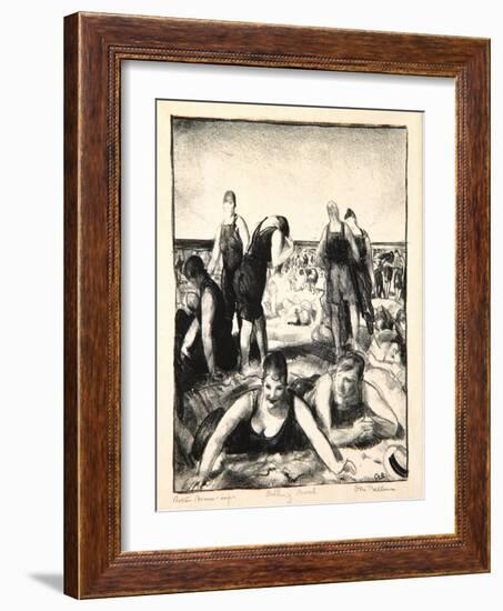 Bathing Beach, 1921-George Wesley Bellows-Framed Giclee Print