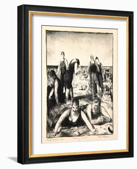 Bathing Beach, 1921-George Wesley Bellows-Framed Giclee Print