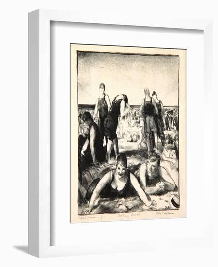 Bathing Beach, 1921-George Wesley Bellows-Framed Giclee Print