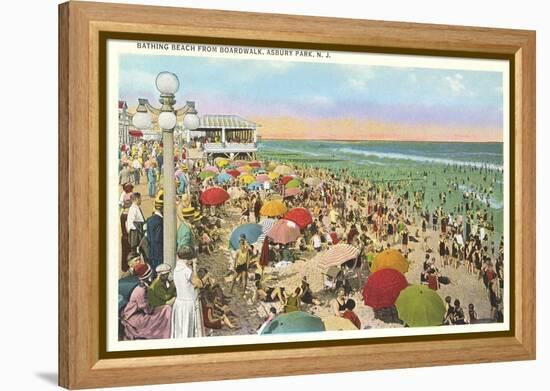 Bathing Beach, Asbury Park-null-Framed Stretched Canvas