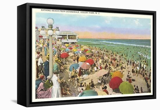 Bathing Beach, Asbury Park-null-Framed Stretched Canvas