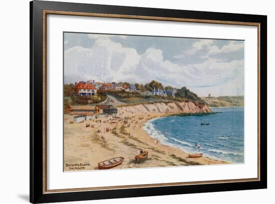 Bathing Beach, Falmouth-Alfred Robert Quinton-Framed Giclee Print