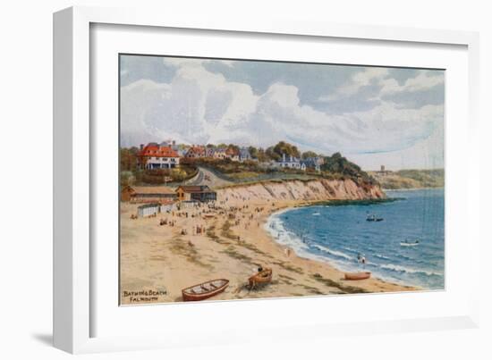 Bathing Beach, Falmouth-Alfred Robert Quinton-Framed Giclee Print