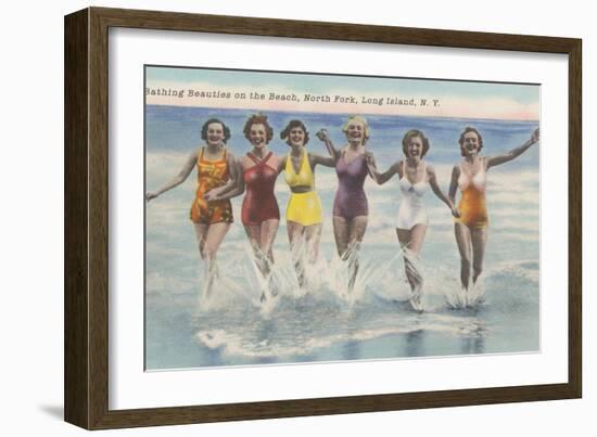 Bathing Beauties, North Fork, Long Island, New York-null-Framed Art Print