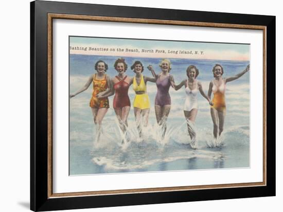 Bathing Beauties, North Fork, Long Island, New York-null-Framed Art Print