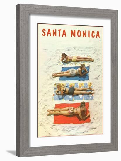 Bathing Beauties, Santa Monica-null-Framed Art Print