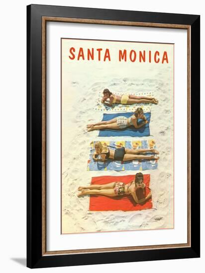 Bathing Beauties, Santa Monica-null-Framed Art Print