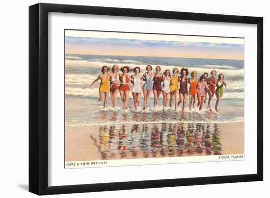 Bathing Beauties, Stuart, Florida-null-Framed Premium Giclee Print