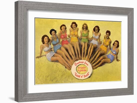 Bathing Beauties, Stuart, Florida-null-Framed Art Print