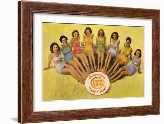 Bathing Beauties, Stuart, Florida-null-Framed Art Print