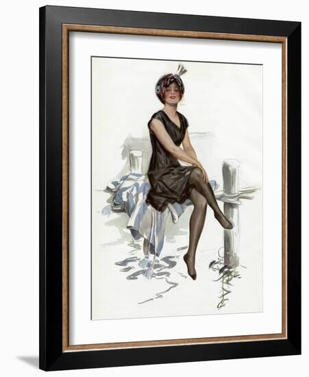 Bathing Beauty American-Harrison Fisher-Framed Art Print