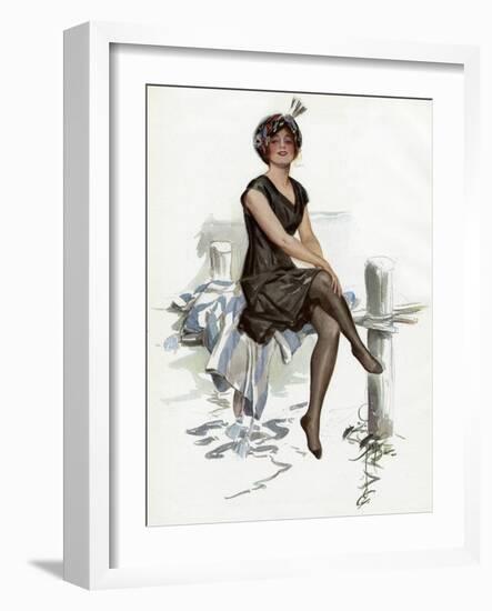 Bathing Beauty American-Harrison Fisher-Framed Art Print