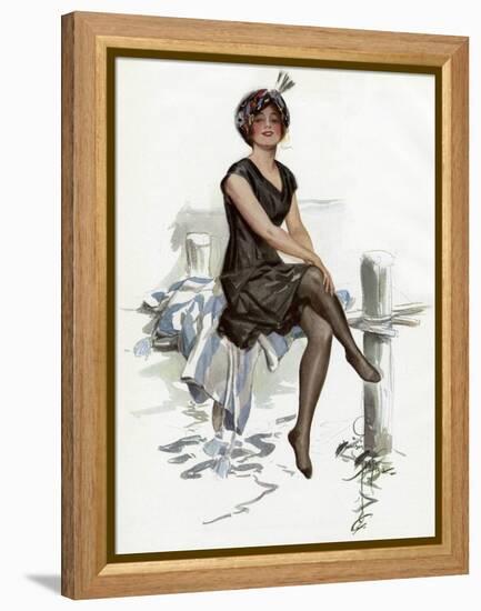 Bathing Beauty American-Harrison Fisher-Framed Stretched Canvas