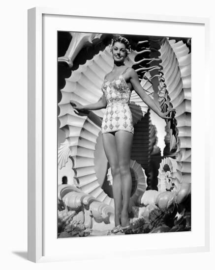 Bathing Beauty, Esther Williams, 1944-null-Framed Photo