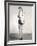 Bathing Beauty Holding Heart-Shaped Sign-null-Framed Photo