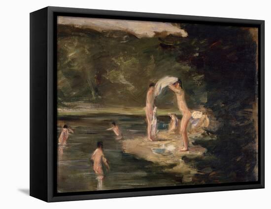 Bathing Boys, 1896-Max Liebermann-Framed Premier Image Canvas