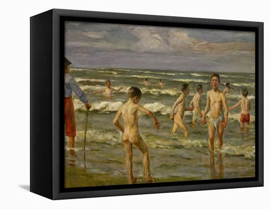 Bathing Boys, 1900-Max Liebermann-Framed Premier Image Canvas