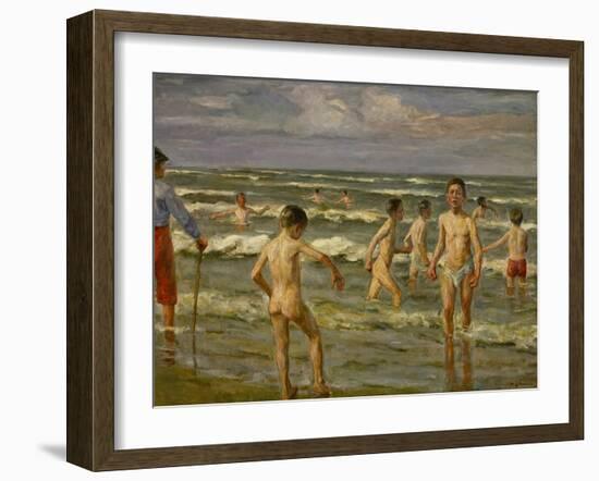 Bathing Boys, 1900-Max Liebermann-Framed Giclee Print