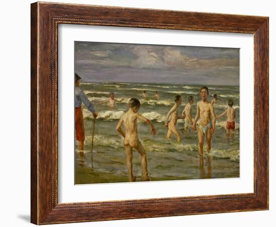 Bathing Boys, 1900-Max Liebermann-Framed Giclee Print