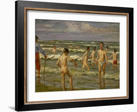 Bathing Boys, 1900-Max Liebermann-Framed Giclee Print