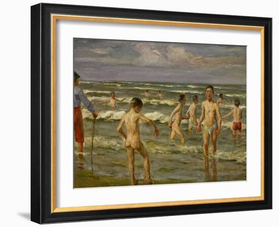 Bathing Boys, 1900-Max Liebermann-Framed Giclee Print