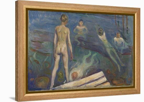 Bathing Boys (Oil on Canvas)-Edvard Munch-Framed Premier Image Canvas