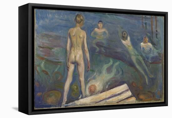 Bathing Boys (Oil on Canvas)-Edvard Munch-Framed Premier Image Canvas