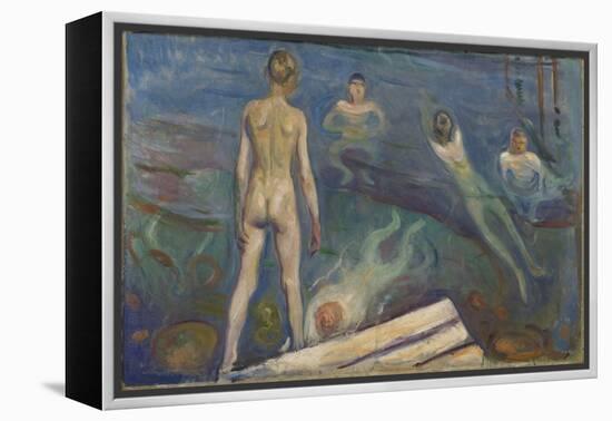 Bathing Boys (Oil on Canvas)-Edvard Munch-Framed Premier Image Canvas