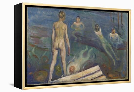 Bathing Boys (Oil on Canvas)-Edvard Munch-Framed Premier Image Canvas